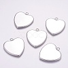 Tarnish Resistant 304 Stainless Steel Pendant Cabochon Settings STAS-E144-076B-2