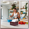1Pc Bamboo Recipe Storage Boxes with Clasps CON-NB0002-42-5