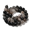 Natural Black Rutilated Quartz Beads Strands G-R447-10mm-03-01-2