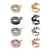 4Pcs 4 Colors Alloy Glass Crystal Rhinestone Pendants PALLOY-TA0002-37-2