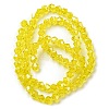 Transparent Electroplate Glass Beads Strands EGLA-A039-T4mm-A21-2