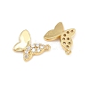 Brass Micro Pave Clear Cubic Zirconia Pendants CU-CBAFB7D-02G-2