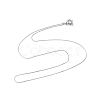 Non-Tarnish 304 Stainless Steel Serpentine Chain Necklace for Men Women NJEW-G076-01C-P-2