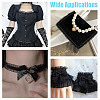 10M Double Layer Polyester Flower Elastic Lace Trim OCOR-DC0001-21B-6