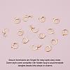 304 Stainless Steel Leverback Earring Findings STAS-G081-62G-4