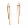 304 Stainless Steel Dangle Earrings EJEW-L225-009-3