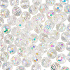 80Pcs Half Rainbow Plated Glass Beads EGLA-TA0013-04A-4