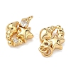 Brass Micro Pave Cubic Zirconia Pendants KK-A291-29G-2