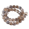 Natural Grey Agate Beads Strands G-I372-A18-01-5