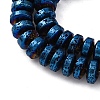 Electroplated Natural Lava Rock Beads Strands G-A256-E01-01H-2