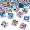 30Pcs UV Plating Printed Opaque Acrylic Beads OACR-TA0001-73C-3