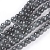 Spray Painted Glass Beads Strands GLAA-A038-B-63-1