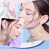 20Pcs Brass Micro Pave Clear Cubic Zirconia Stud Earring Findindgs KK-BC0009-88-6