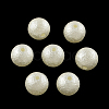 Matte Round ABS Plastic Imitation Pearl Beads X-SACR-R880-8mm-Z24-1