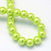 Baking Paint Pearlized Glass Pearl Round Bead Strands X-HY-Q003-4mm-66-4