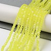 Imitation Jade Glass Beads Strands EGLA-A034-T2mm-MB29-2