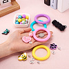 DIY Rings & Bees Silicone Pendant Decoration Making Kit DIY-TA0010-11-4