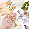 DIY Oval & Angel Alloy Graduation Cap Fringe Pendant Decoration Making Kits HJEW-DC00044-3