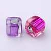 Transparent Acrylic Cube Beads PB78P9520-3