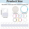 10Pcs 10 Colors Iron Cable Wire Keychains FIND-CP0003-82-2