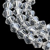 Transparent Electroplate Glass Beads Strands GLAA-F029-3mm-C13-3