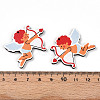 Printed Wood Pendants WOOD-T032-04P-3