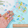 70Pcs 7 Colors Luminous Transparent Resin Shark Ornaments DJEW-SC0001-23-3