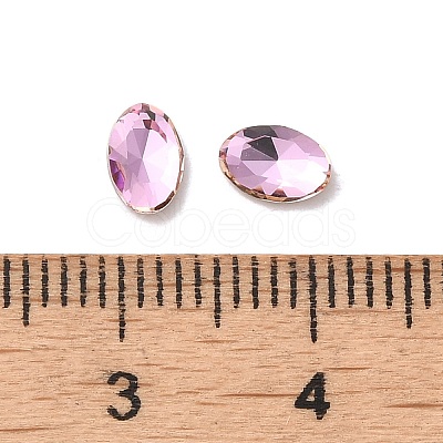 Glass Rhinestone Cabochons RGLA-P037-08A-D223-1