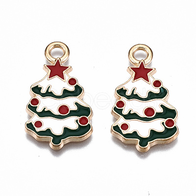 Alloy Enamel Pendants ENAM-S121-166-RS-1