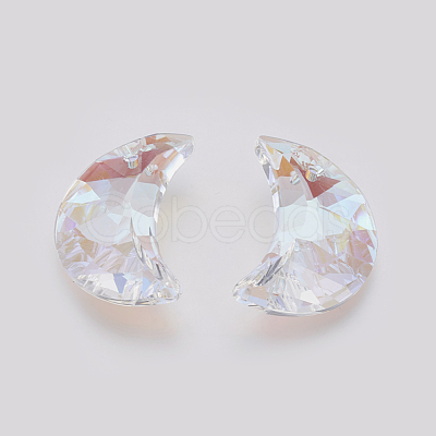 K9 Glass Rhinestone Pendants X-GLAA-K034-G03-1