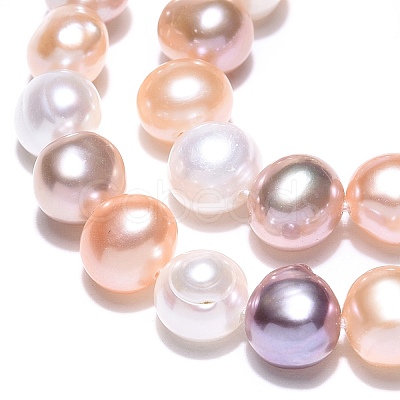 Natural Cultured Freshwater Pearl Beads Strands PEAR-T003-10D-1