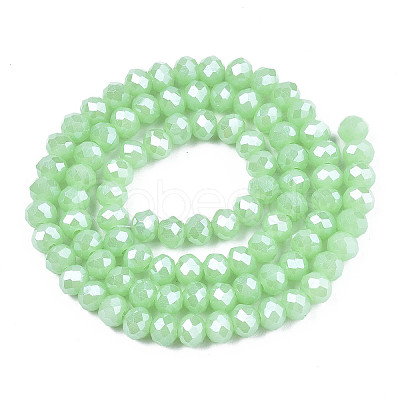 Electroplate Glass Beads Strands EGLA-A034-J8mm-A05-1