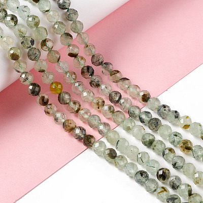 Natural Prehnite Beads Strands G-F717-11A-1