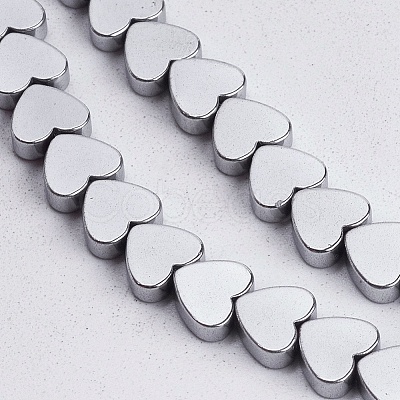Non-magnetic Synthetic Hematite Beads Strands X-G-Q883-6x6mm-6-1