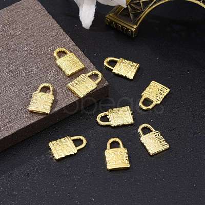 Tibetan Style Alloy Padlock Charms K08UH012-1