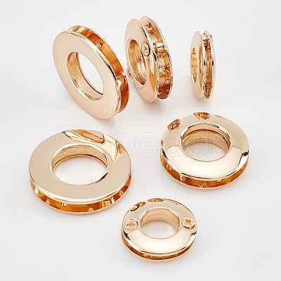 18Pcs 3 Style Alloy Grommet Eyelet Findings FIND-WR0006-18LG-1