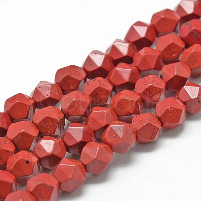 Natural Red Jasper Beads Strands G-R448-10mm-05-1