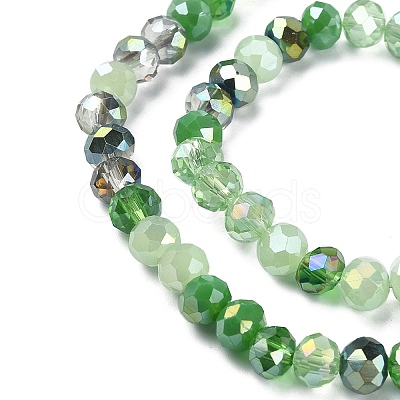 Electroplate Glass Beads Strands EGLA-YW0002-D04-1
