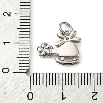 Brass Micro Pave Cubic Zirconia Pendants KK-P308-64P-1