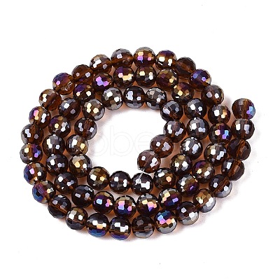 Transparent Glass Beads Strands GLAA-Q107-02A-18-1