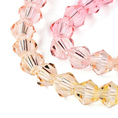 Gradient Color Baking Paint Glass Bead Strands X1-DGLA-A039-T2mm-A02-1