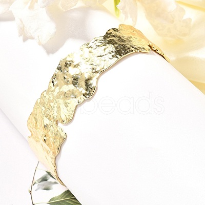 Rack Plating Brass Cuff Bangles BJEW-A137-06G-1