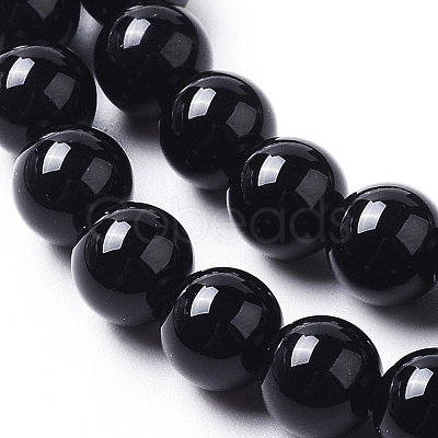 Natural Onyx Beads Strands G-I261-B02-6mm-1