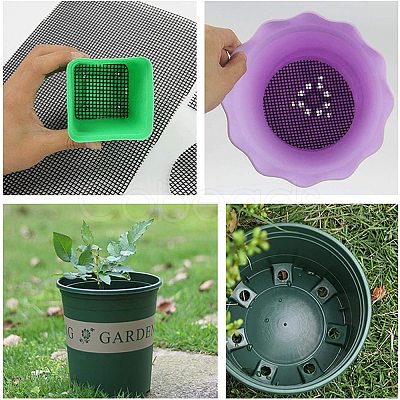 Plastic Flower Pot Hole Mesh Pads AJEW-GA0001-20-1