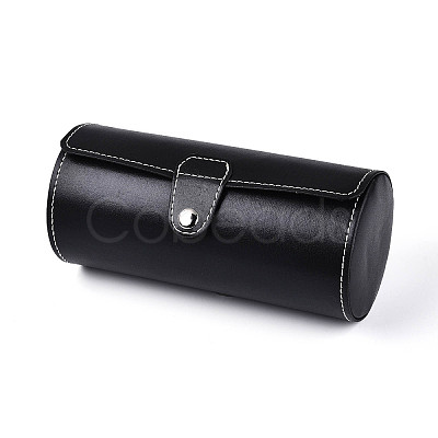 3-Slot Column PU Leather Watch Boxes CON-T001-02A-1