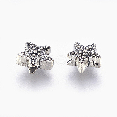 Tibetan Style Alloy Beads LS-TIBE-H1078-AS-RS-1