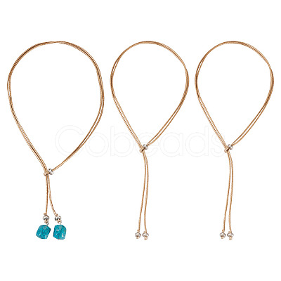 Waxed Polyester Cord Slider Necklace Making NJEW-TAC0018-04-1