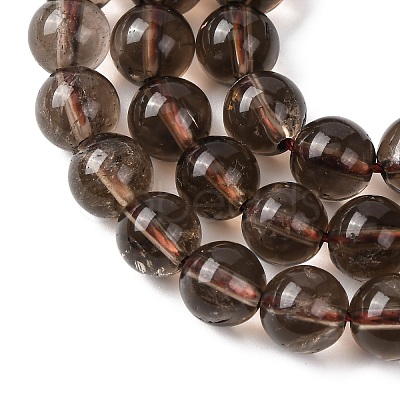 Natural Smoky Quartz Bead Strands G-G735-28-8mm-1