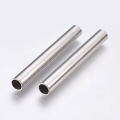 Tarnish Resistant 304 Stainless Steel Tube Beads STAS-P196-20-1