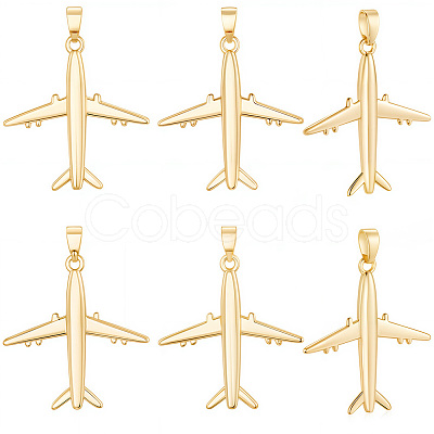 12Pcs Brass Pendants KK-BBC0020-17-1